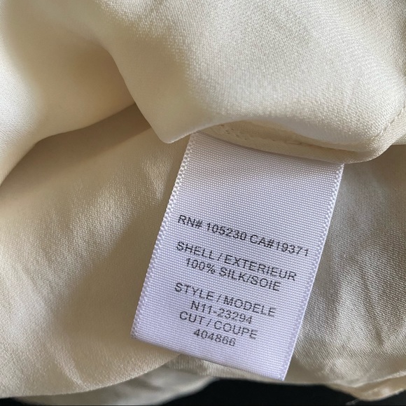 JOIE Silk Rancher Top Ivory Cream Medium - Picture 7 of 11